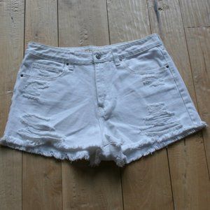 PacSun Denim Mom Short- White Size 29